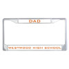 Thumbnail image for  Dad Metal License Plate Frame in Chrome