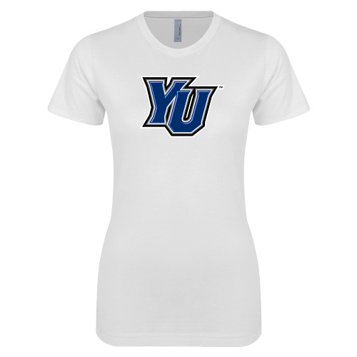  Next Level Womens White Boyfriend Tee - YU