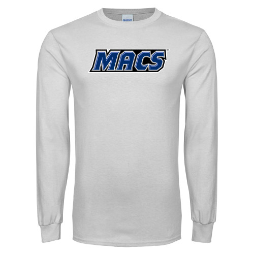  White Long Sleeve T Shirt - Macs