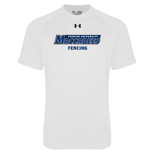  Under Armour White Tech Tee - Fencing
