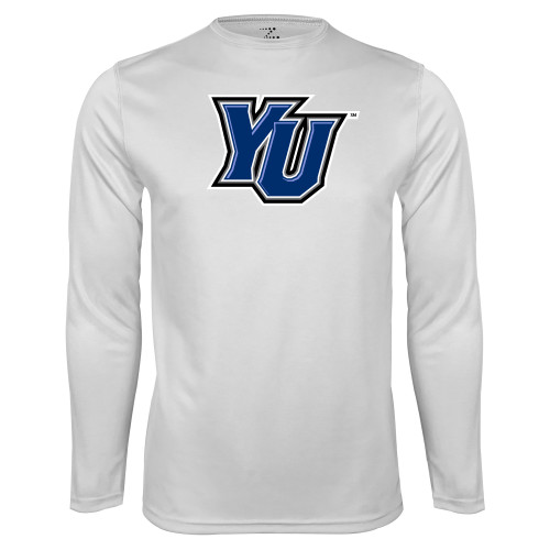  White Performance Long Sleeve Shirt - YU