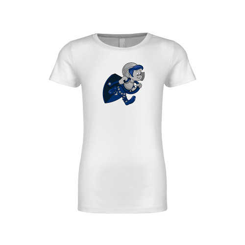  Next Level Girls White Fashion Fit T Shirt - Youth Mark