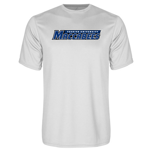  White Performance Tee - Yeshiva University Maccabees