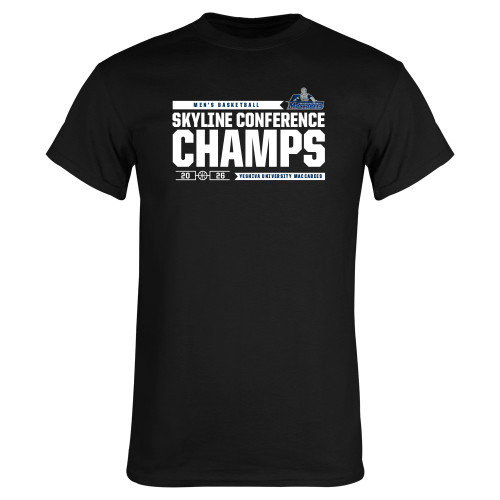  Black T Shirt - Yeshiva 2026 Mens Basketball Conference Champs