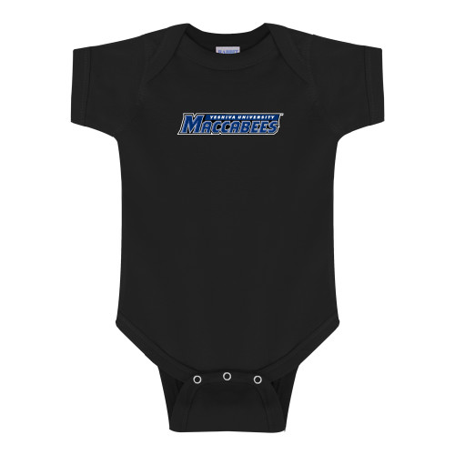  Black Infant Onesie - Yeshiva University Maccabees