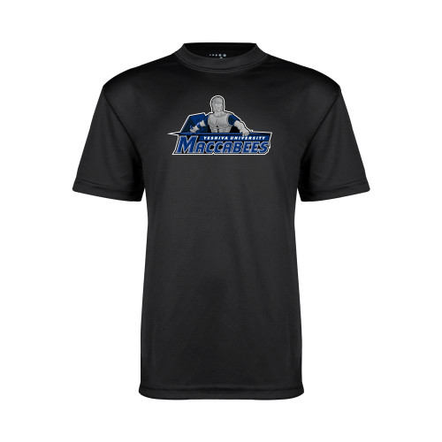  Youth Performance Black Tee - Primary Logo