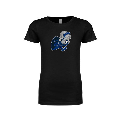  Next Level Girls Black Fashion Fit T Shirt - Youth Mark