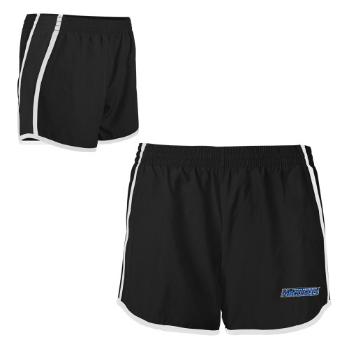  Womens Black/White Team Short - Yeshiva University Maccabees