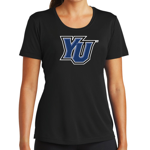  Womens Black Performance Tee - YU