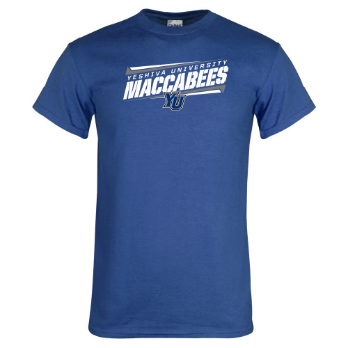  Royal T Shirt - Slanted Maccabees Stencil