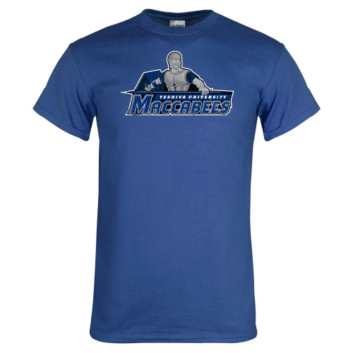  Royal T Shirt - Primary Logo Distressed