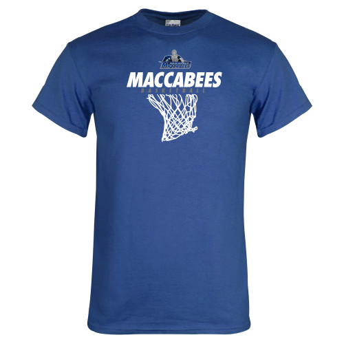  Royal T Shirt - Maccabees Basketball Net