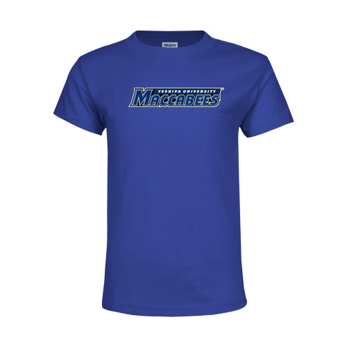  Youth Royal T Shirt - Yeshiva University Maccabees