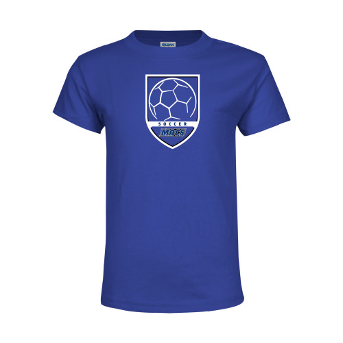 Youth Royal T Shirt - Maccabees Soccer Shield