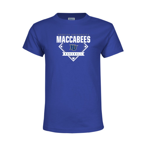  Youth Royal T Shirt - Maccabees Baseball Diamond