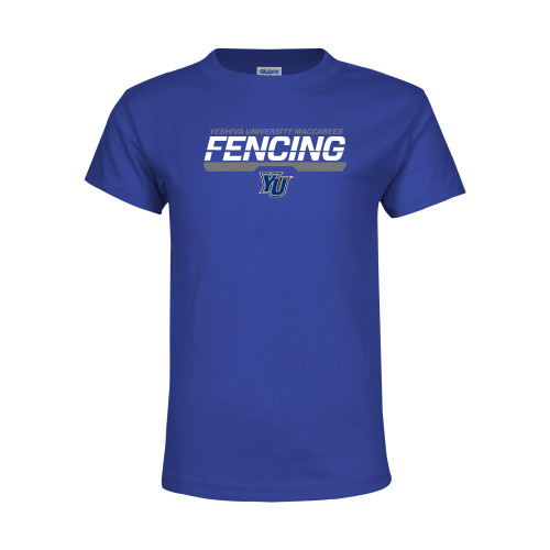  Youth Royal T Shirt - Maccabees Fencing Bar