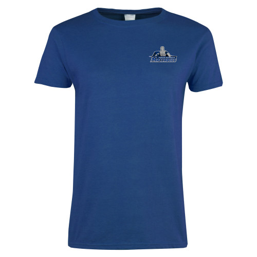  Womens Royal Short Sleeve Tee - Primary Logo