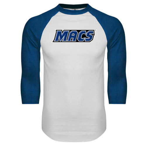 Main Image for  White/Royal Raglan Baseball T Shirt
