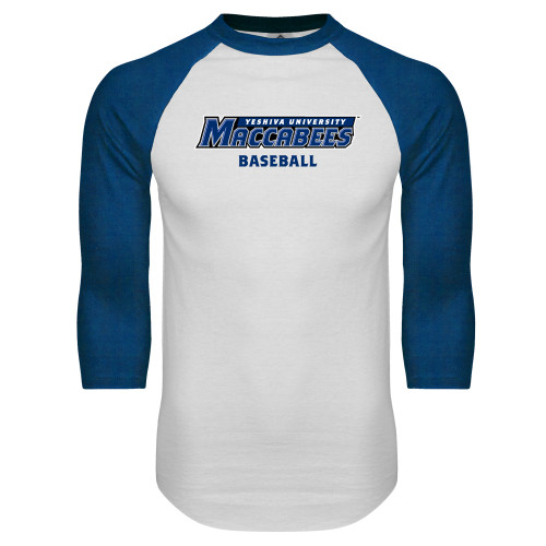 Main Image for  White/Royal Raglan Baseball T Shirt
