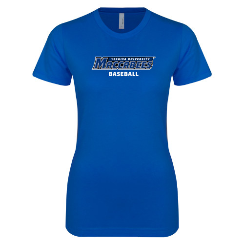  Next Level Womens Royal Boyfriend Tee - Baseball