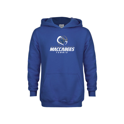  Youth Royal Fleece Hoodie - Maccabees Tennis Stacked