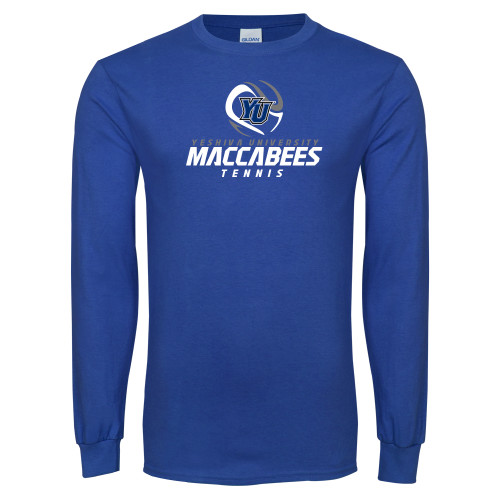  Royal Long Sleeve T Shirt - Maccabees Tennis Stacked