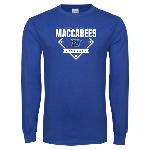  Royal Long Sleeve T Shirt - Maccabees Baseball Diamond