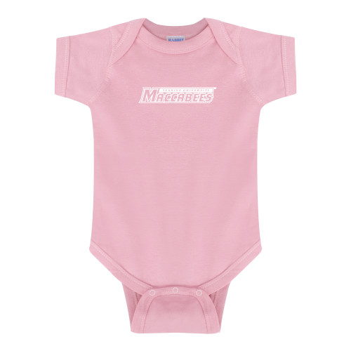  Light Pink Infant Onesie - Yeshiva University Maccabees