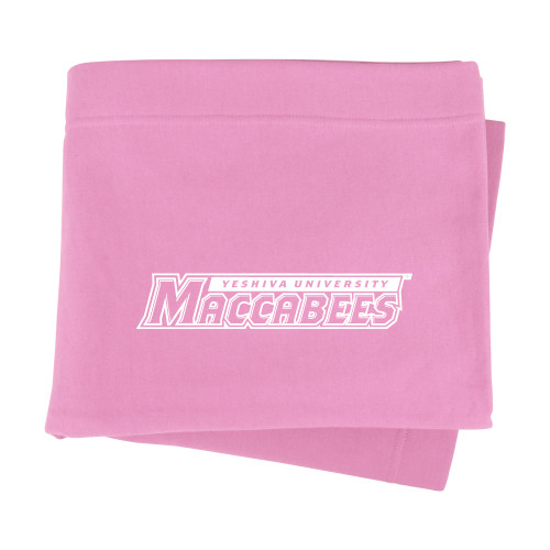  Pink Sweatshirt Blanket - Yeshiva University Maccabees