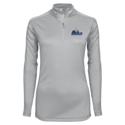  Syntrel Womens Platinum Interlock 1/4 Zip - Primary Logo