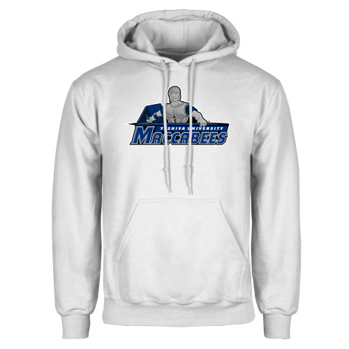  White Fleece Hoodie - Primary Logo