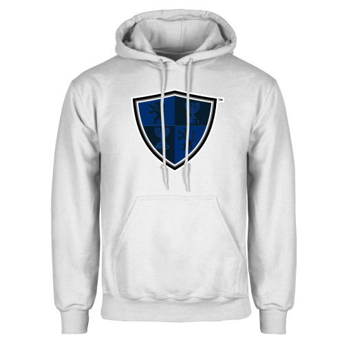  White Fleece Hoodie - Shield