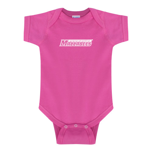  Fuchsia Infant Onesie - Yeshiva University Maccabees