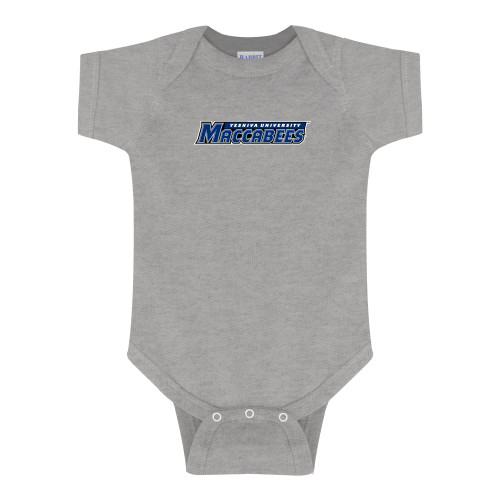  Grey Infant Onesie - Yeshiva University Maccabees
