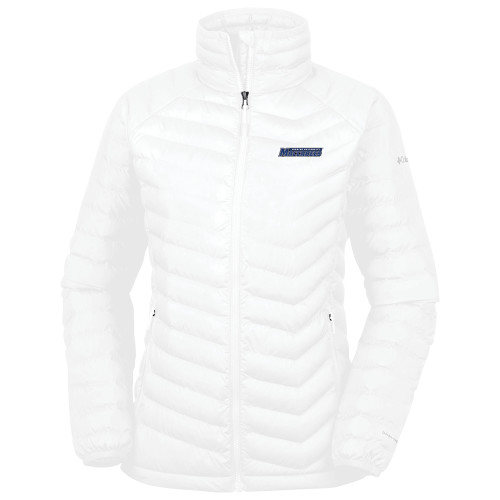  Columbia Womens White Powder Lite Jacket - Yeshiva University Maccabees