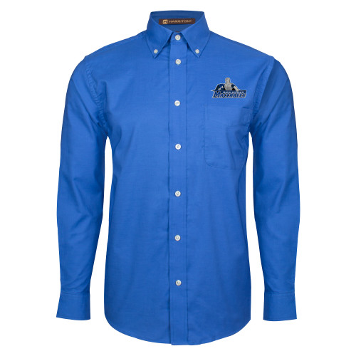  Royal Oxford Long Sleeve Shirt - Primary Logo