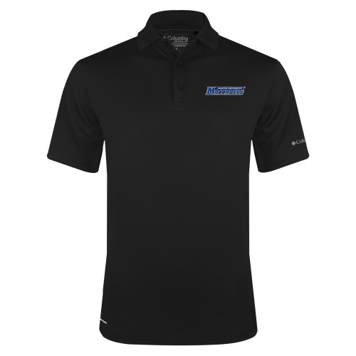  Columbia Black Omni Wick Drive Polo - Yeshiva University Maccabees