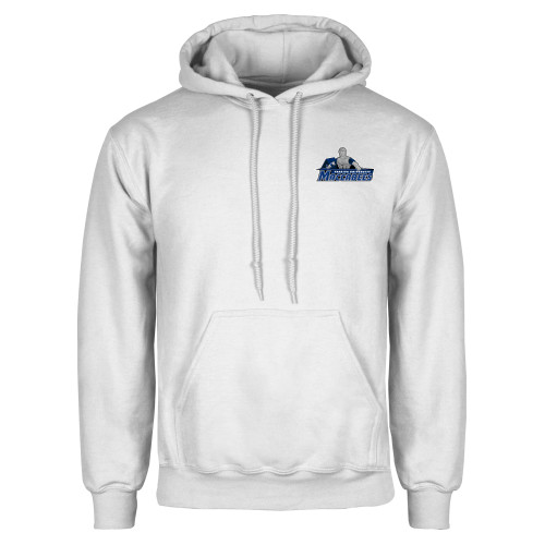  White Fleece Hoodie - Primary Logo