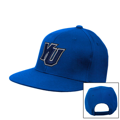  Royal Flat Bill Snapback Hat - YU