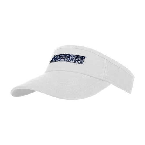  White Visor - Yeshiva University Maccabees