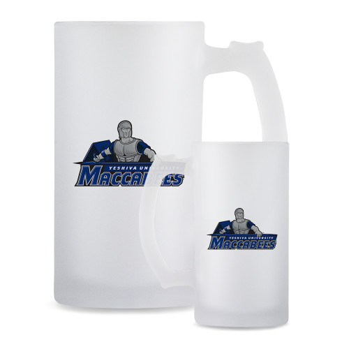  Full Color Decorative Frosted Glass Mug 16oz - Primary Logo