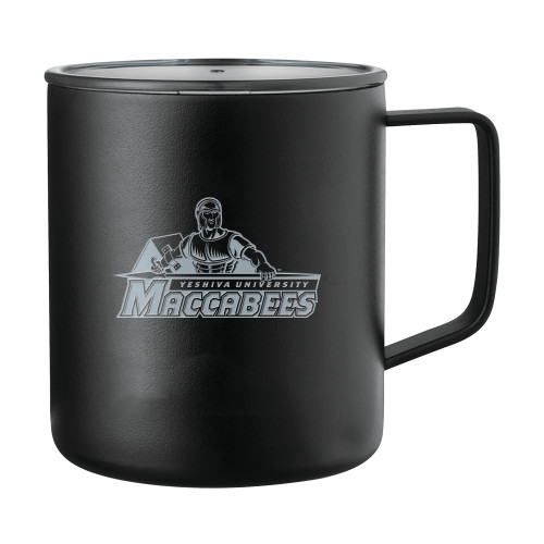  Rover Camp Vacuum Insulated Black Mug 14oz - Primary Logo Engraved