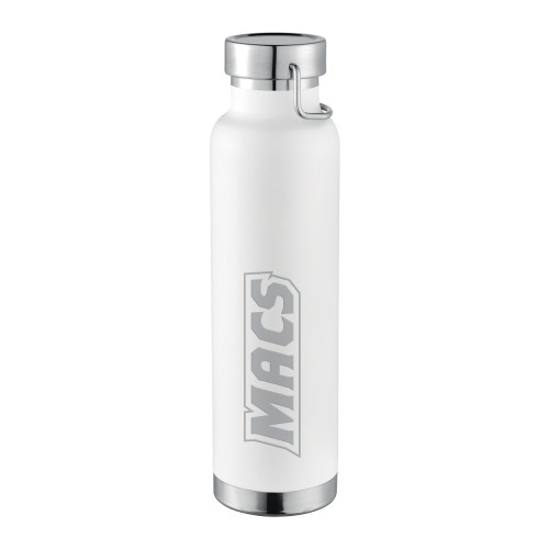  Thor Copper Vacuum Insulated White Bottle 22oz - MACS Engraved