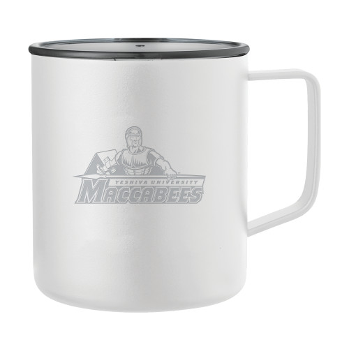  Rover Camp Vacuum Insulated White Mug 14oz - Primary Logo Engraved