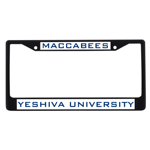  Metal License Plate Frame in Black - Maccabees