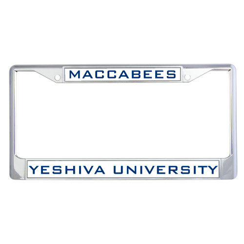  Metal License Plate Frame in Chrome - Maccabees