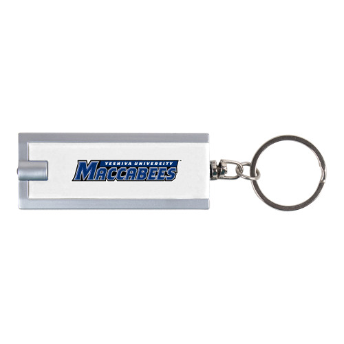  Turbo White Flashlight Key Holder - Yeshiva University Maccabees