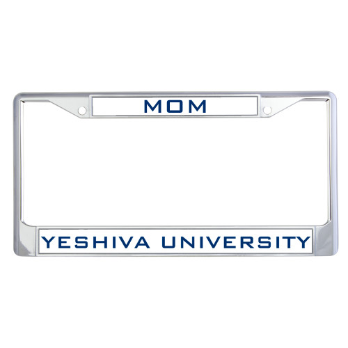  Mom Metal License Plate Frame in Chrome - Mom