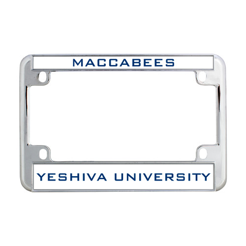  Metal Motorcycle License Plate Frame in Chrome - Maccabees