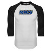 Thumbnail image for  White/Black Raglan Baseball T Shirt
